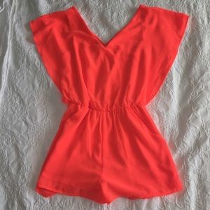 Gianni Bini Orange Romper